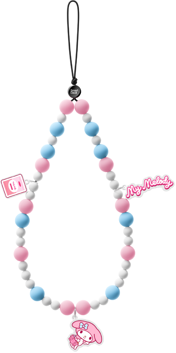 草莓奶霜（美乐蒂）-串珠挂绳