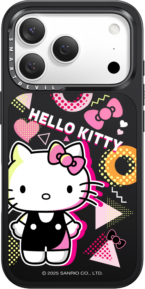 几何樱桃（Hello kitty）-实色款MagSafe磁吸手机壳