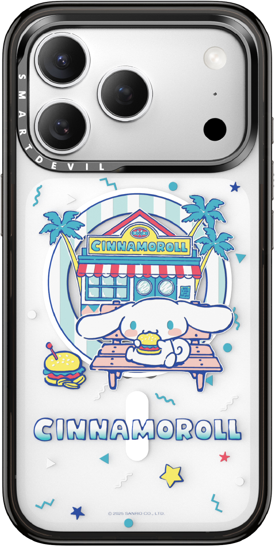 椰林小憩（大耳狗）--透明款MagSafe磁吸手机壳